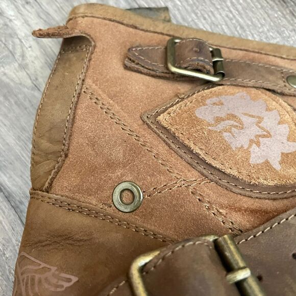 OTTO ZONE Tan Leather Buckle Moto Boots main image 4